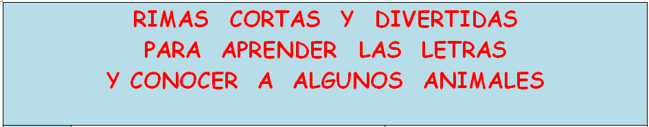 LA CLASE DE LAS COMETAS: RIMAS CORTAS PARA CONOCER LAS LETRAS Y ... LA CLASE DE LAS COMETAS: RIMAS CORTAS PARA CONOCER LAS LETRAS Y ...