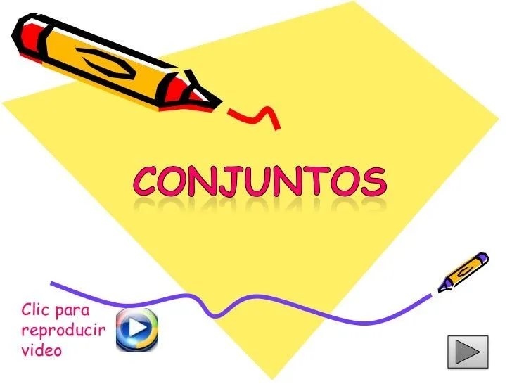 Clase de matemática, tema conjuntos