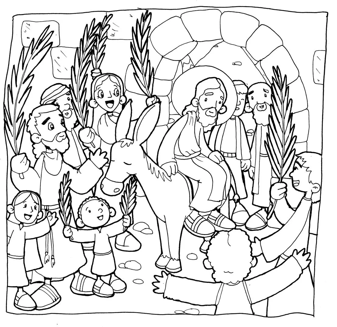 Dibujos para catequesis: DOMINGO DE RAMOS