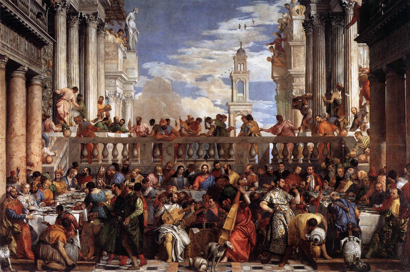 Más clases de arte: Veronés, Las bodas de Caná, 1563 Más clases de arte: Veronés, Las bodas de Caná, 1563
