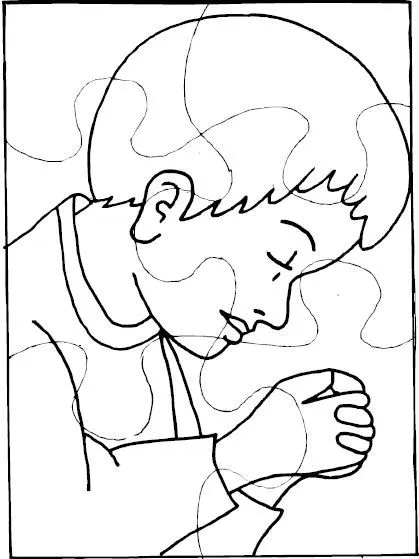 CLASES BIBLICAS VISUALIZADAS: Puzle de niño orando CLASES BIBLICAS VISUALIZADAS: Puzle de niño orando