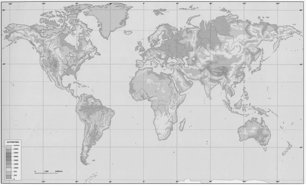 Clases de Ciencias Sociales: Mapas del Mundo Físico Clases de Ciencias Sociales: Mapas del Mundo Físico
