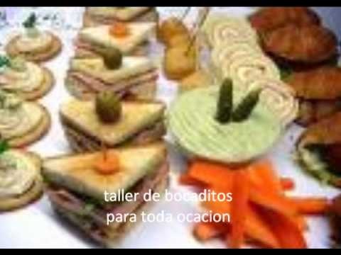 CLASES Y CURSOS DE BOCADITOS PARA BUFFETS - YouTube