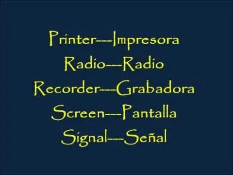 CLASES DE INGLES BASICO #62. VOCABULARIO EN INGLES - MEDIOS DE ...