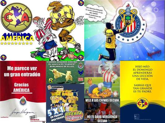 Clásico Chivas vs. América se calienta en las redes sociales Clásico Chivas vs. América se calienta en las redes sociales
