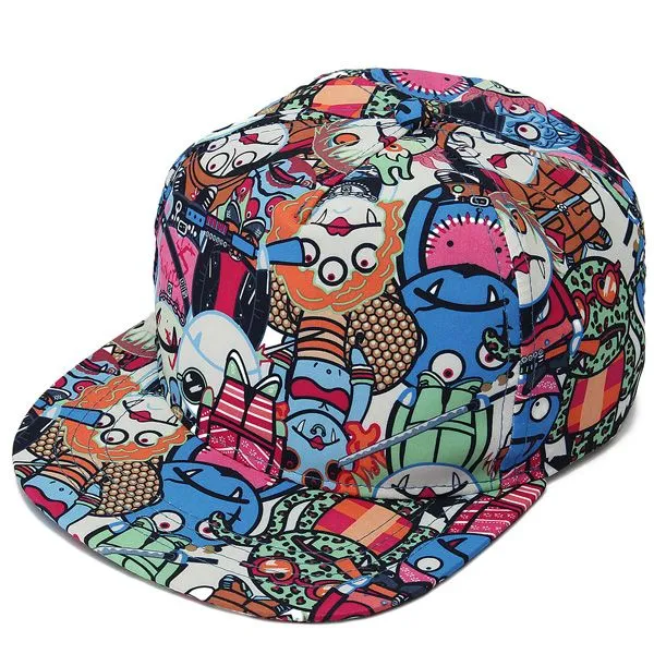 Clásico corton Gorras Planas Pico de béisbol Graffiti Hip Hop ...