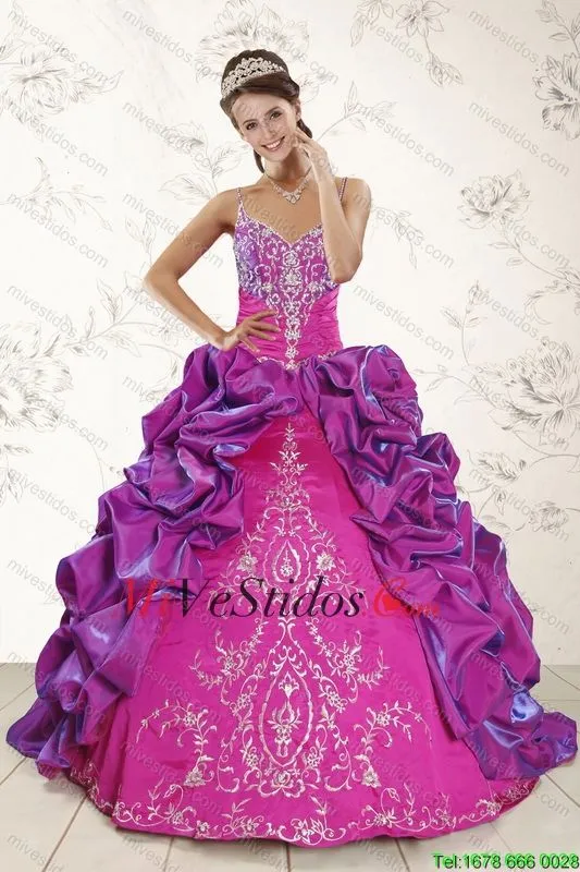 Clásico vestido bordado de Pelota tren vestidos de quinceañera en ...