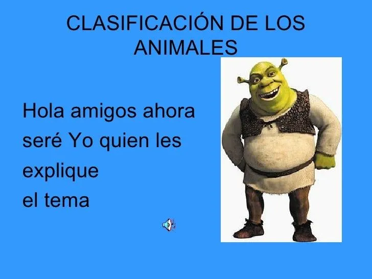 Clasificacion de los animales