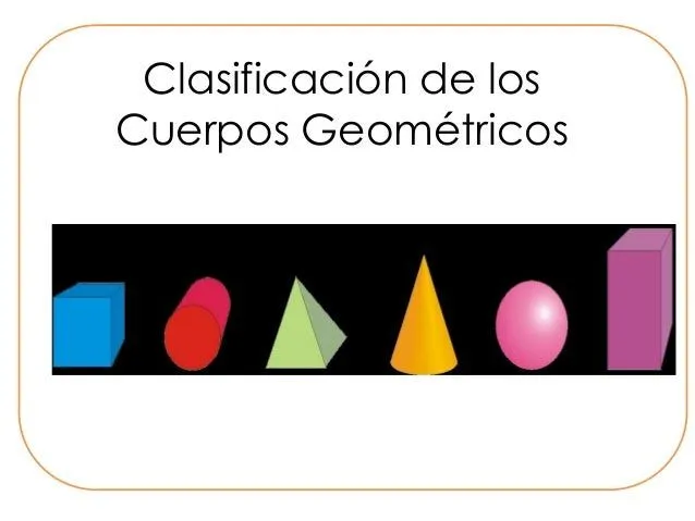 Clasificación de los cuerpos geométricos