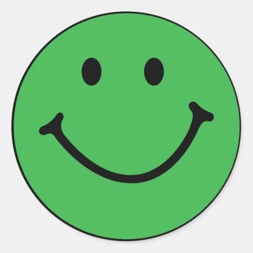 classic green smiley face classic round sticker | Zazzle classic green smiley face classic round sticker | Zazzle