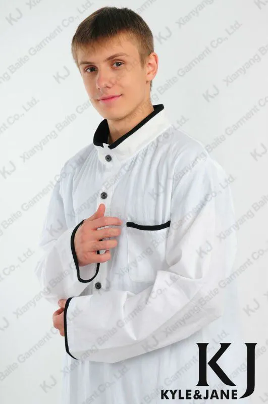 Clássico kj-tb516 galabiya algodão homem elegante blusa da moda de ...