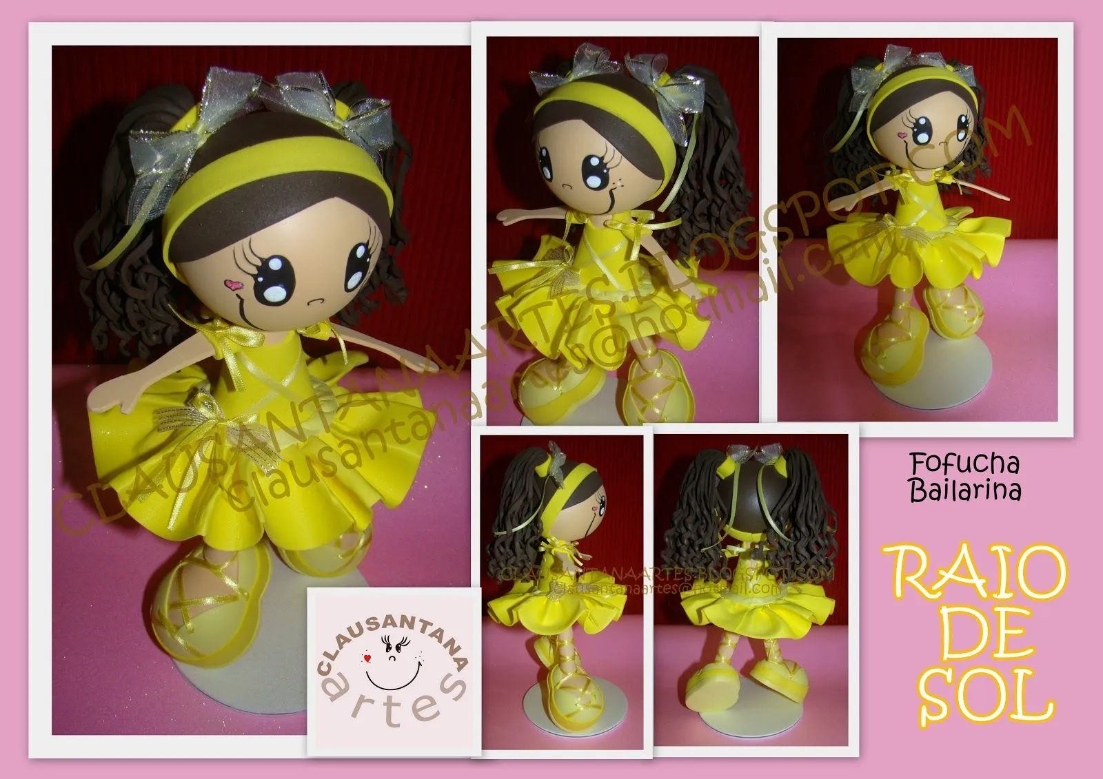 Clau Santana Artes: # FOFUCHA BAILARINA RAIO DE SOL