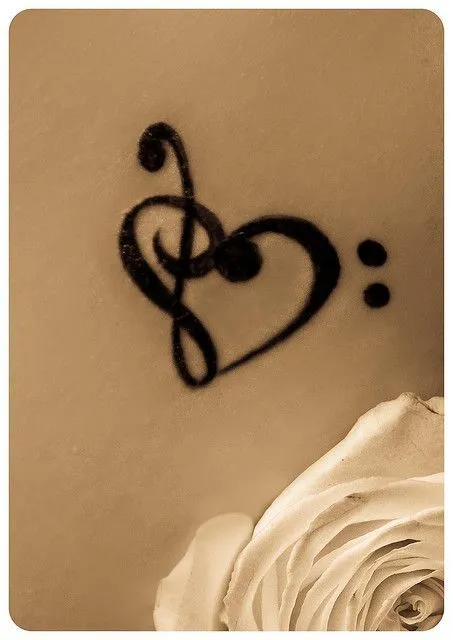 Clave de Sol y Fa.. | Tatuajes | Pinterest