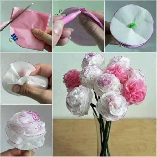 Claveles de papel bicolores paso a paso para decorar Claveles de papel bicolores paso a paso para decorar