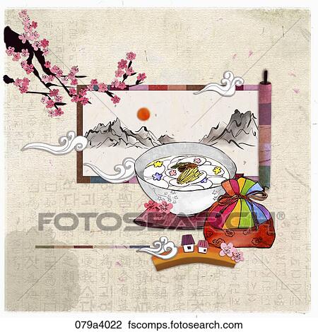Clip Art - el, bizcocho arroz, sopa, afortunado, bolsa, rosa, flor ... Clip Art - el, bizcocho arroz, sopa, afortunado, bolsa, rosa, flor ...