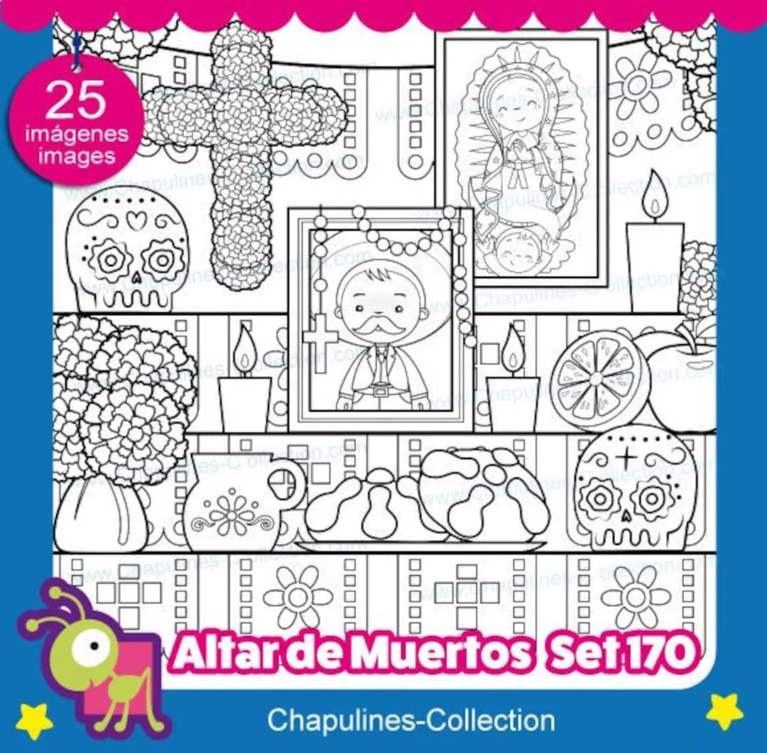 Clipart de Altar de Muertos en blanco y negro Día de Muertos imágenes PNG Set 170 - Etsy México Clipart de Altar de Muertos en blanco y negro Día de Muertos imágenes PNG Set 170 - Etsy México
