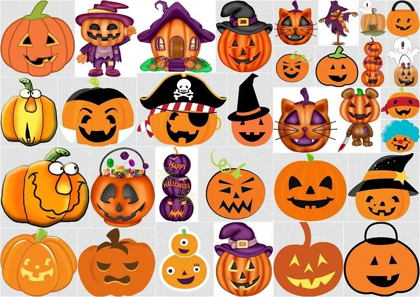 Clipart de Calabazas de Halloween. - Ideas y material gratis para fiestas y  celebraciones Oh My Fiesta!