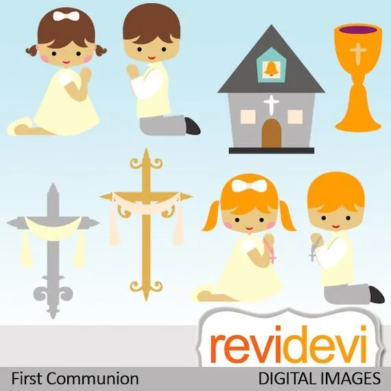 Clipart First Communion 07440 por revidevi en Etsy Clipart First Communion 07440 por revidevi en Etsy