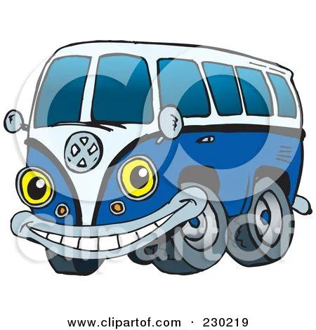 Clipart Of A Blue And White VW Kombi Van Over Tan - Royalty Free ... Clipart Of A Blue And White VW Kombi Van Over Tan - Royalty Free ...
