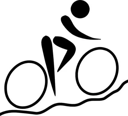 Clipart de pictograma de ciclismo de montaña de deportes ciclismo ...