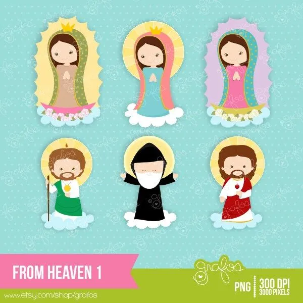 DAL cielo 1 Digital Clipart signora di Guadalupe Clipart di grafos DAL cielo 1 Digital Clipart signora di Guadalupe Clipart di grafos