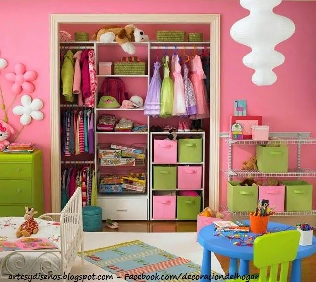 CLOSET PARA NIÑAS - GIRLS : Diseño y Decoración del Hogar Design ...