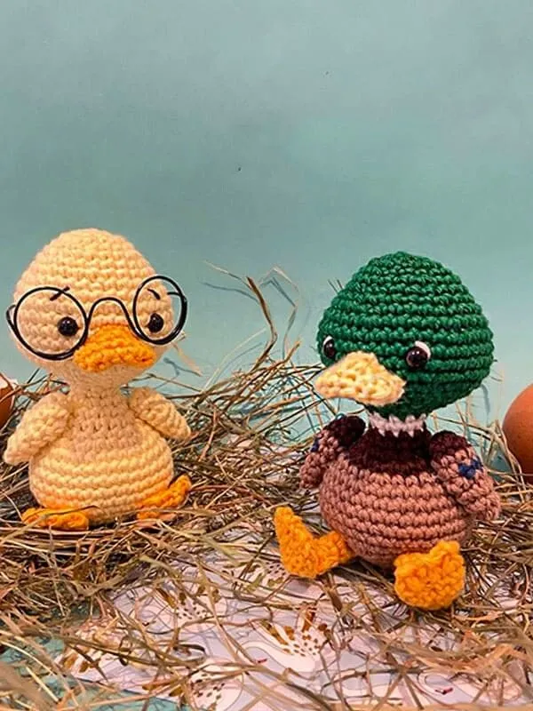 Clovis El Pato PDF Amigurumi Patrón Gratis - Lovelycraft