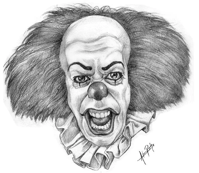 Clown From It - Bing Images | Desenhos bordados à mão, Desenhos, Bordados a  mão