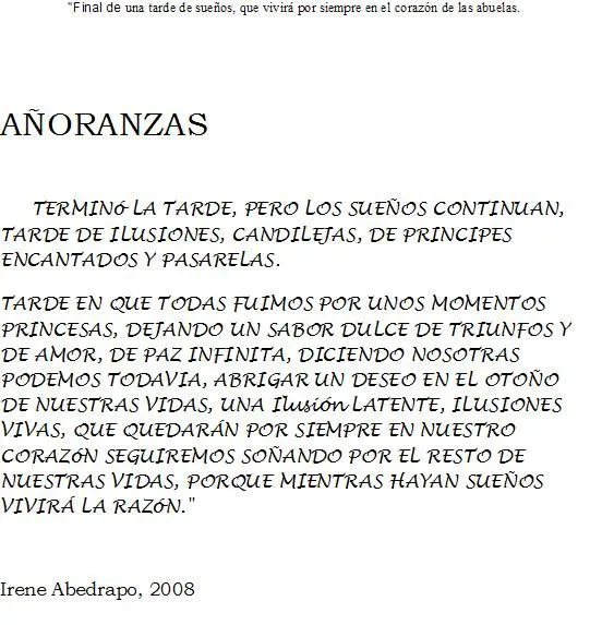 Club Casa de los Abuelos :: Añoranzas 2008 - Nostalgy and Dolls ...