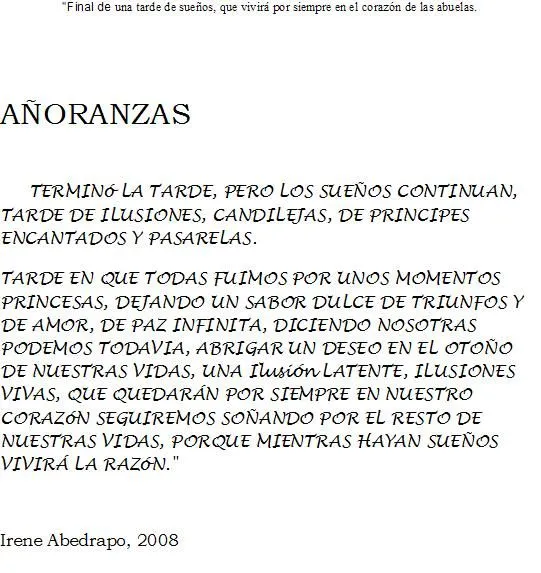 Club Casa de los Abuelos :: Añoranzas 2008 - Nostalgy and Dolls ... Club Casa de los Abuelos :: Añoranzas 2008 - Nostalgy and Dolls ...