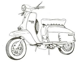 Club Lambretta Uruguay: Lambretta para colorear Club Lambretta Uruguay: Lambretta para colorear