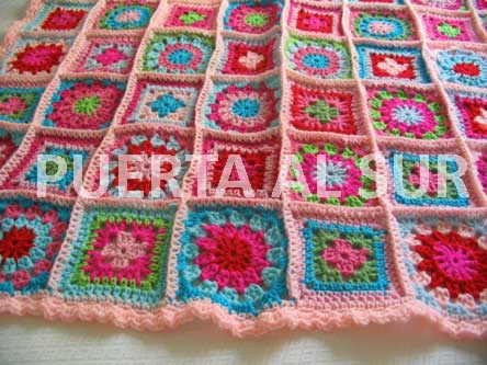 PUERTA AL SUR: Mantas para la cuna del bebé.... PUERTA AL SUR: Mantas para la cuna del bebé....