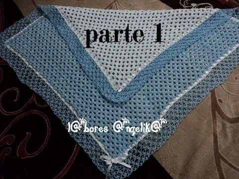 COBIJITA PARA BEBE A GANCHILLO DOBLE CAPA PARTE 1 (BASE) - YouTube