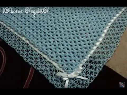 COBIJITA PARA BEBÉ A GANCHILO DOBLE CAPA PARTE FINAL ((BORDE O ... COBIJITA PARA BEBÉ A GANCHILO DOBLE CAPA PARTE FINAL ((BORDE O ...