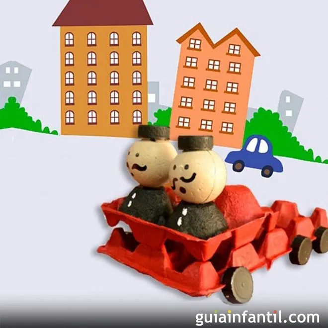 Coche de bomberos con caja de huevos - 9 manualidades con cajas de ... Coche de bomberos con caja de huevos - 9 manualidades con cajas de ...