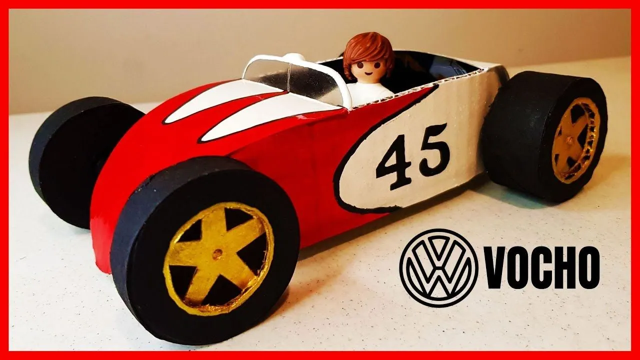 COMO HACER COCHE DE CARTON PARA PLAYMOBIL- FACIL Y BARATO CON PLANTILLA -  YouTube