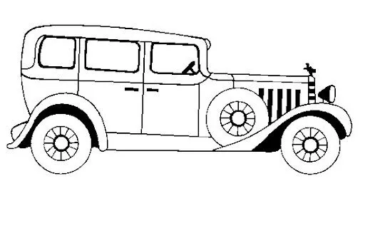 COCHES ANTIGUOS PARA COLOREAR