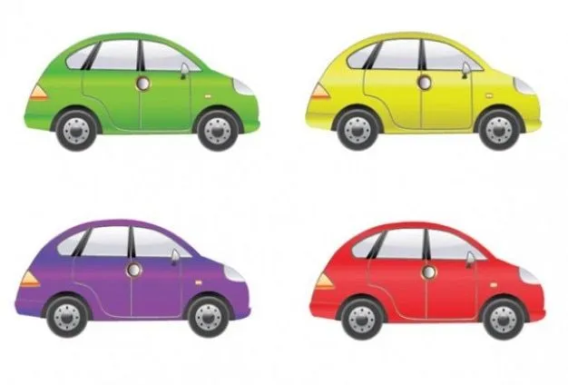 Los coches de color vectoriales | Descargar Vectores gratis