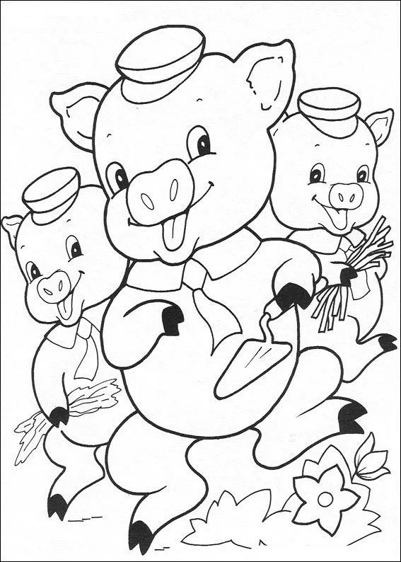 Cochinitos dormilones para colorear - Imagui