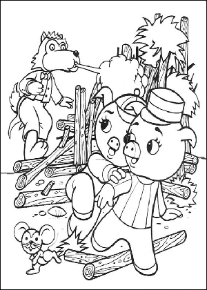 Los Tres Cochinitos y el lobo feroz