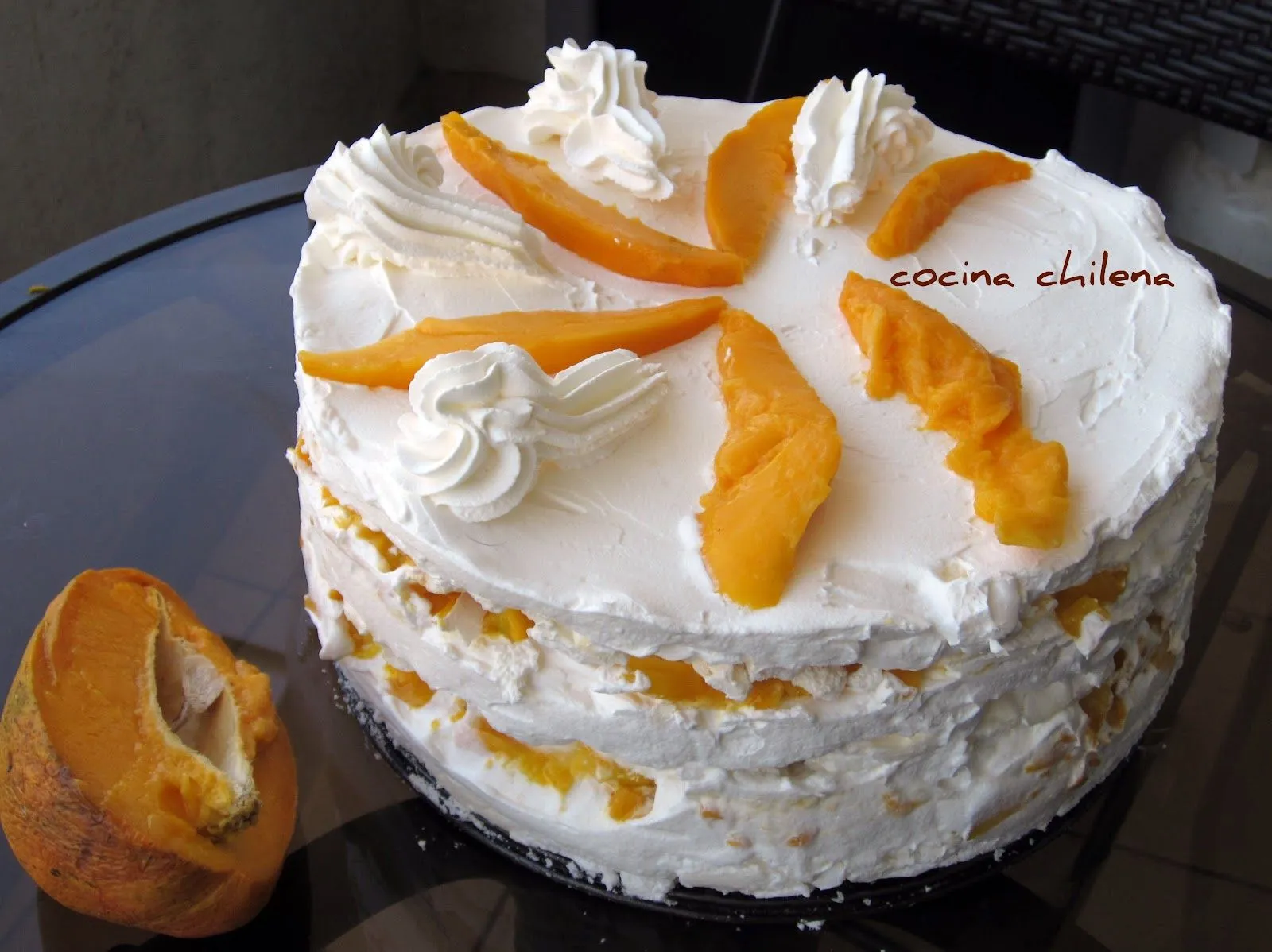 COCINA CHILENA: TORTA MERENGUE MANGO