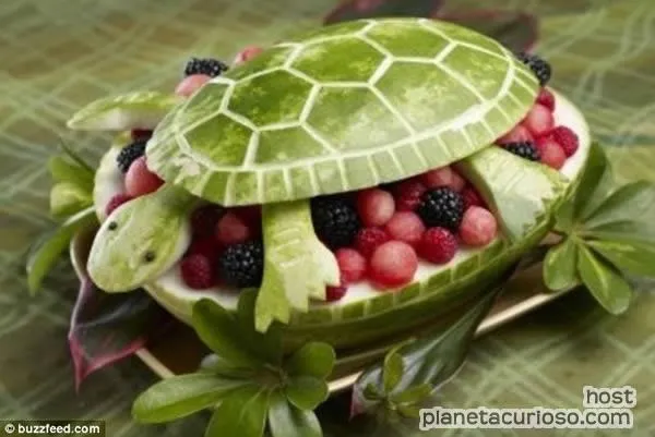 La cocina creativa: Figuras hechas con frutas :)