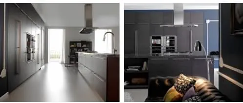 Cocina Empotrada y con ISLA, madera de roble y marmol | Diseño Logosº Cocina Empotrada y con ISLA, madera de roble y marmol | Diseño Logosº