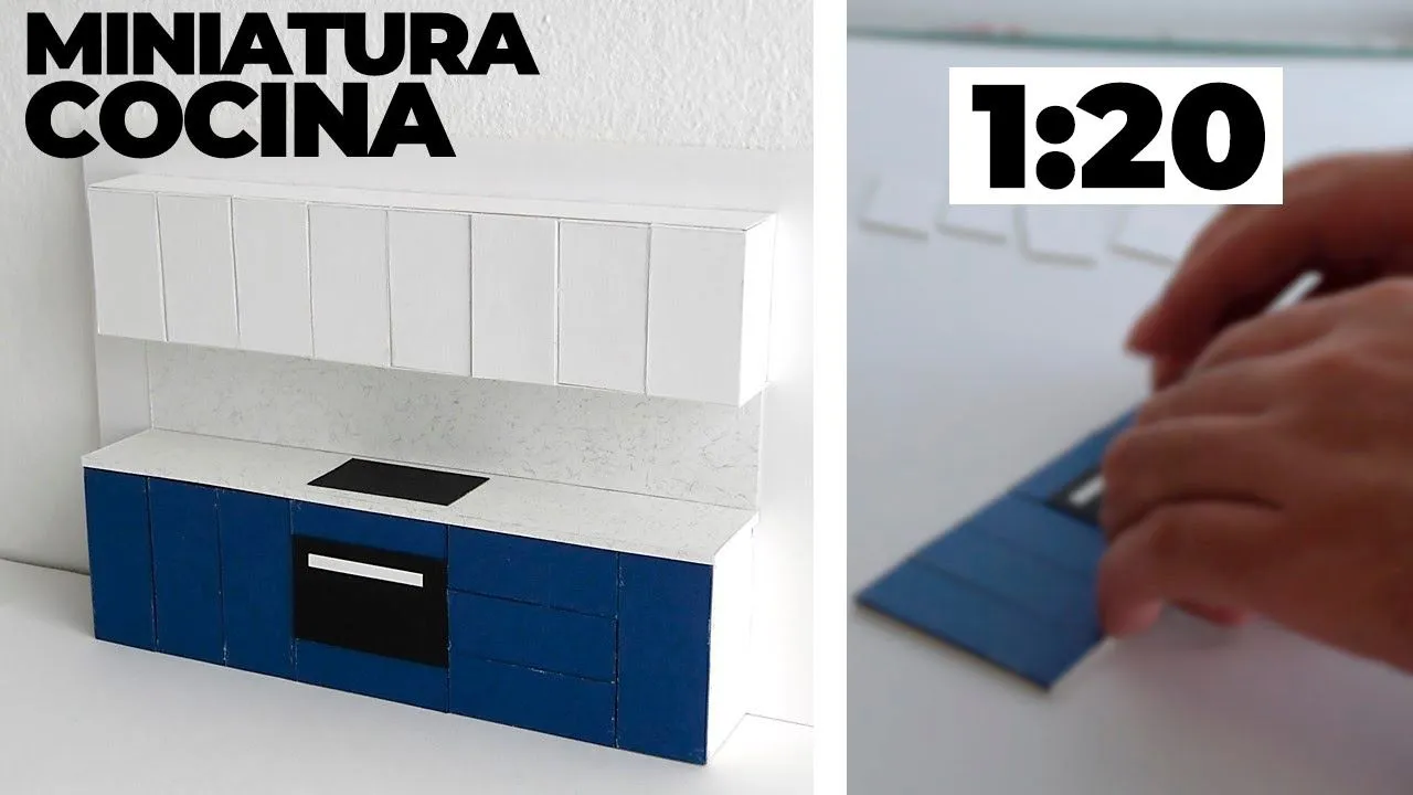 Como hacer una COCINA en MINIATURA / maqueta 1:20 - YouTube Como hacer una COCINA en MINIATURA / maqueta 1:20 - YouTube