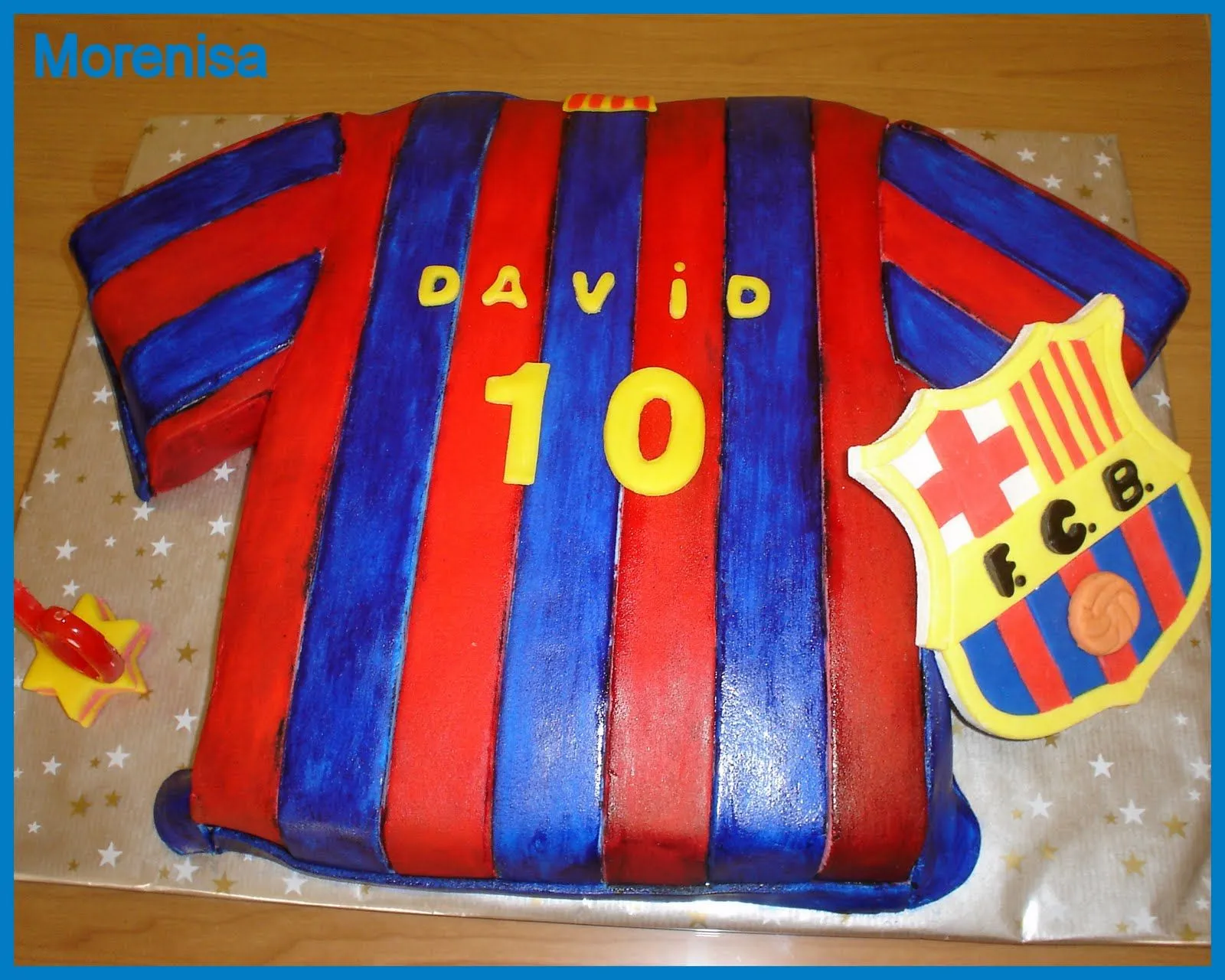 LA COCINA DE MORENISA: Tarta Camiseta del FC Barcelona ( LA COCINA DE MORENISA: Tarta Camiseta del FC Barcelona (