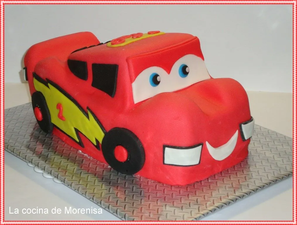 LA COCINA DE MORENISA: Tarta Rayo McQueen 3D LA COCINA DE MORENISA: Tarta Rayo McQueen 3D