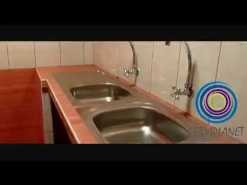 Cocina con muble de concreto y Enchapado con ceramicos y con ... Cocina con muble de concreto y Enchapado con ceramicos y con ...