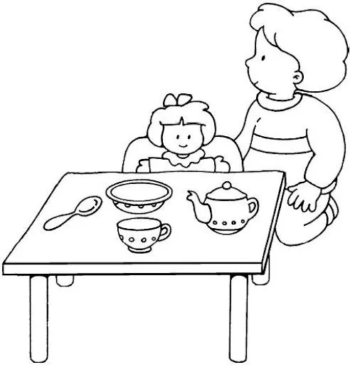 Dibujos para colorear de niños cocinando - Imagui Dibujos para colorear de niños cocinando - Imagui