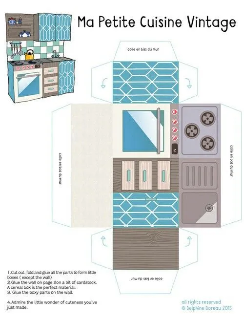 Cocina | Paper doll house, Paper furniture, Paper toys template Cocina | Paper doll house, Paper furniture, Paper toys template