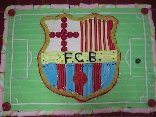 De mi Cocina: Tarta Escudo Barcelona Chuches De mi Cocina: Tarta Escudo Barcelona Chuches